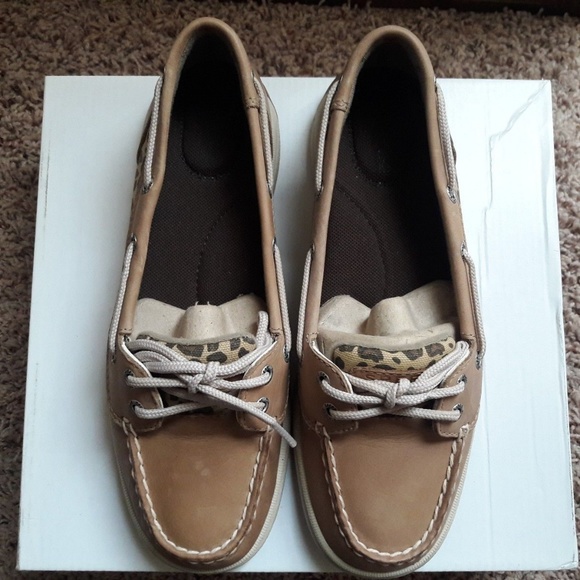 NIB Sperry Top-sider Laguna Linen/Leopard - Picture 3 of 6